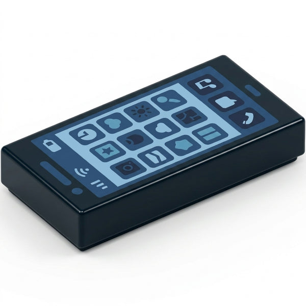 Плитка 1 x 2 із смартфоном, друк іконок