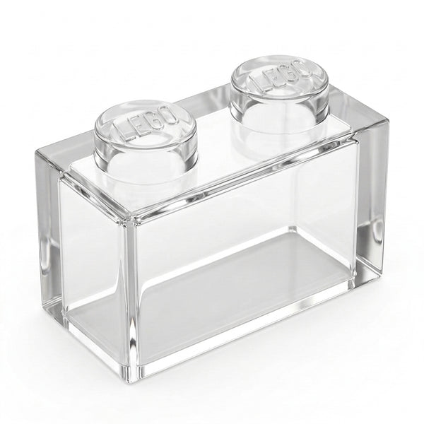 Цегла 1 x 2 (Прозора, без нижньої трубки)