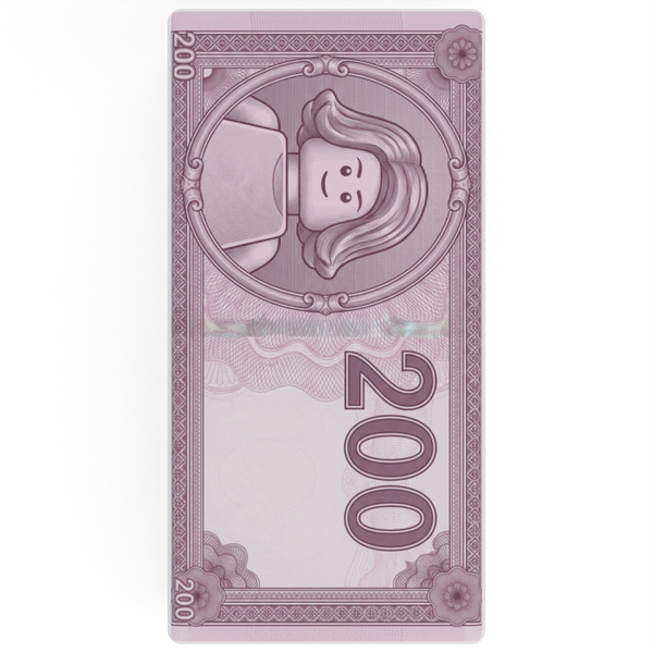 Плитка з принтом «Гривня 200»