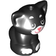Тварина, Кіт, Кошеня сидячи з білим хутром, корал носом друк (Shadow)
